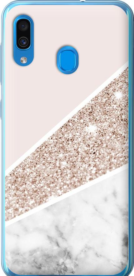 Чехол на Samsung Galaxy A30 2019 A305F Пастельный мрамор (4342t-1670-42517)