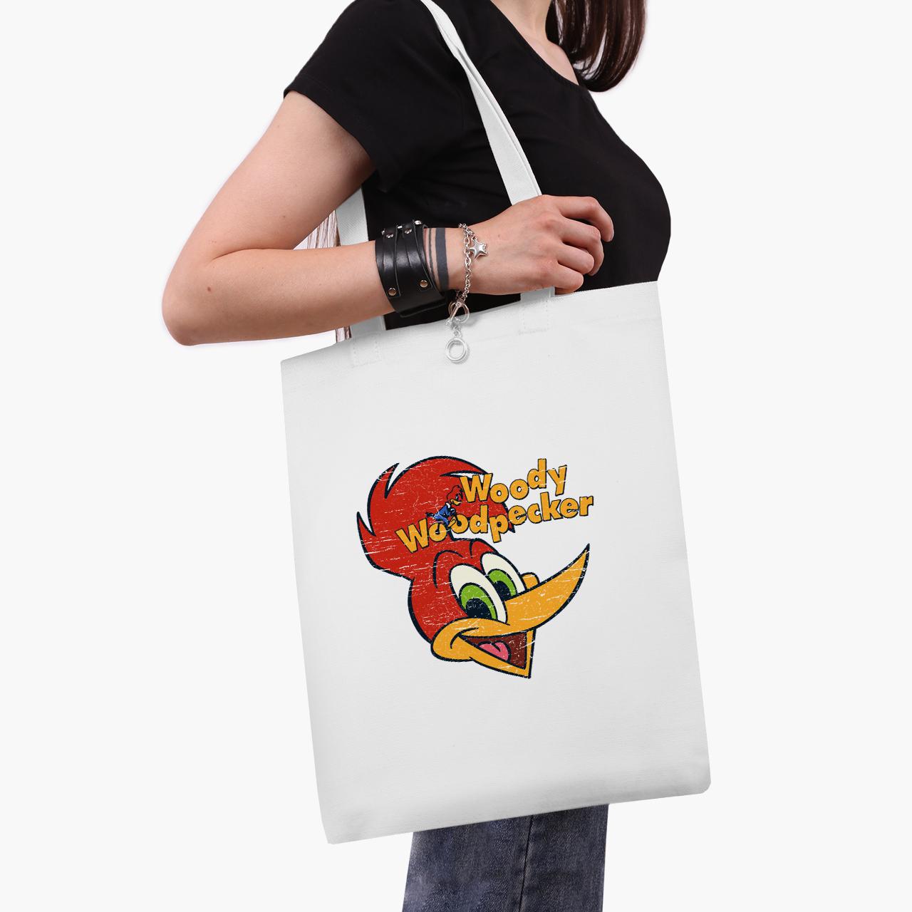 Эко сумка шоппер Woody Woodpecker 41x35 см Белый (9227-2871-WT1)
