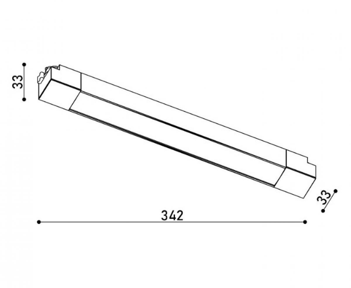 Світильник трековий однофазний Kloodi Kd-Line Tr342 Pc 20 W 3K Bk (9423073) - фото 2