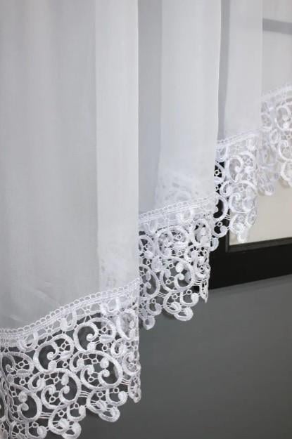 Занавеска кухонная арка шифон с макраме 400х160 см Белый (000к 51-165) - фото 4 Занавеска кухонная арка шифон с макраме 400х160 см Белый (000к 51-165) - фото 4