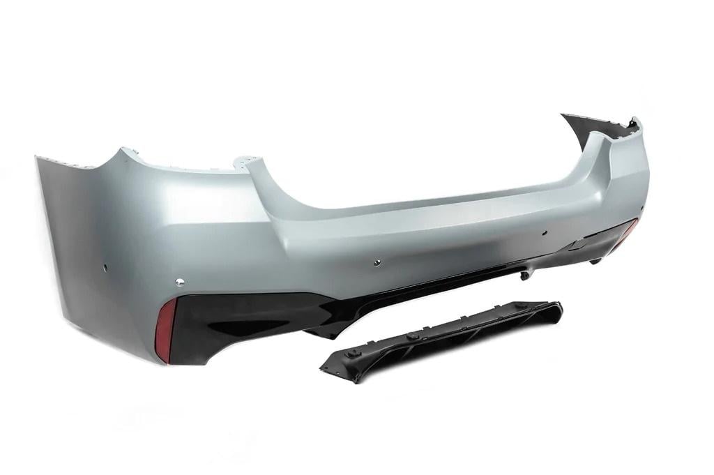 Бампер задний GBT в стиле M5 F90 для 2021+ для BMW 5 серия G30/31 2017-2023 гг. пластик под покраску (150949)