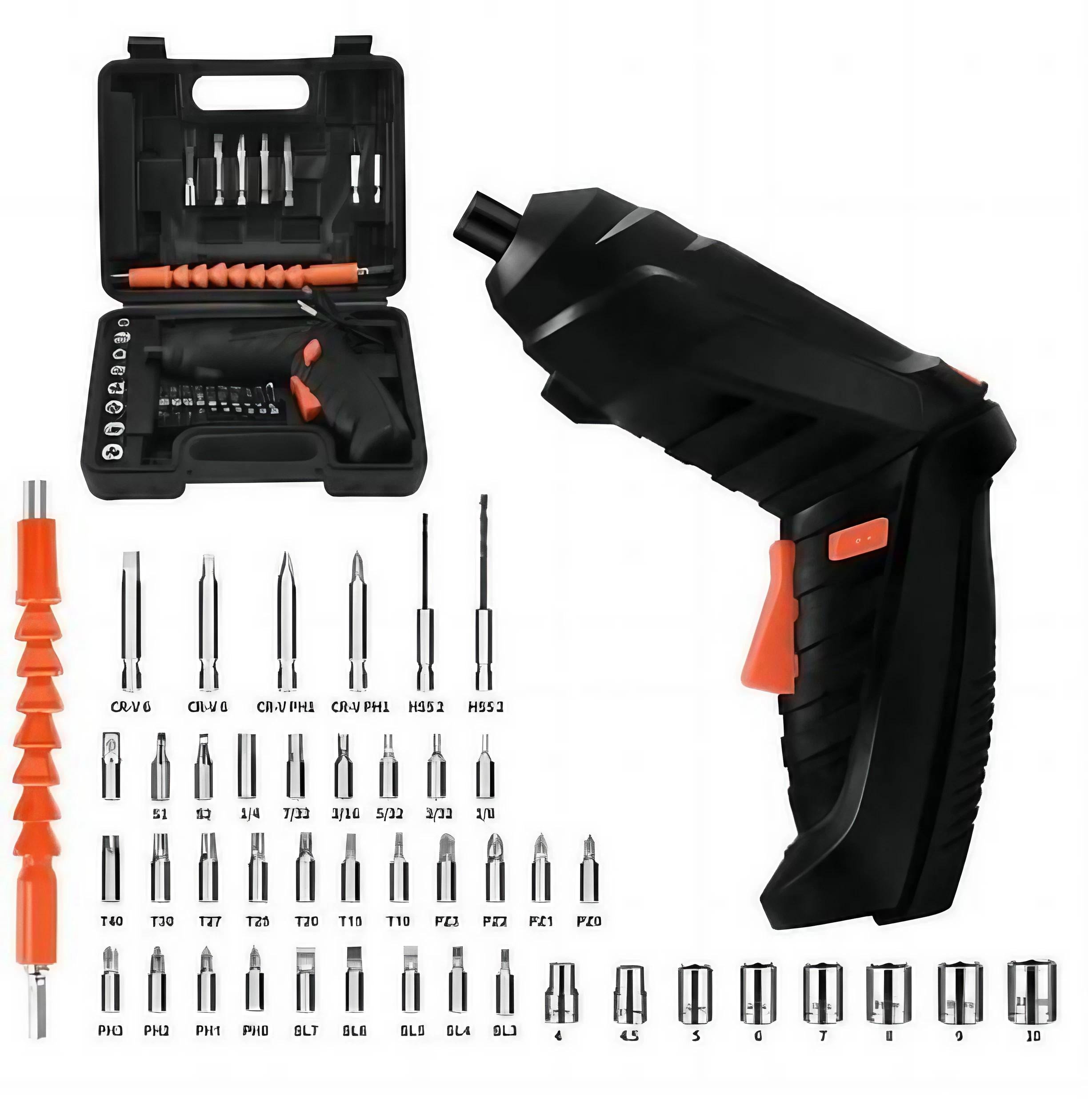 Набір для ремонту техніки електровикрутка/викрутка/шурупокрут 47в1 в кейсі (krm-MA615) - фото 7 Набір для ремонту техніки електровикрутка/викрутка/шурупокрут 47в1 в кейсі (krm-MA615) - фото 7