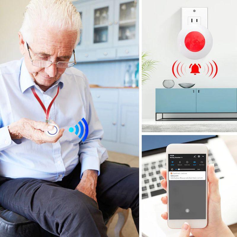 Кнопка SOS для экстренного вызова помощи Nectronix SS01 Wi-Fi приложение Tuya Smart для пожилых и больных людей (100797) - фото 3