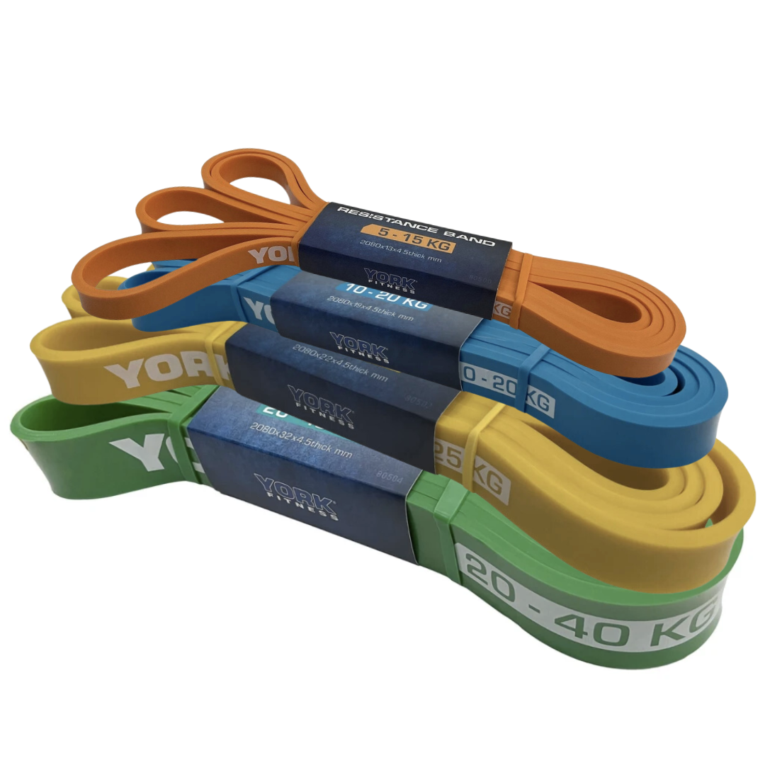 Набір резинок для фітнесу Fitness York 4 шт. 5-40 кг (3695) - фото 9 Набір резинок для фітнесу Fitness York 4 шт. 5-40 кг (3695) - фото 9