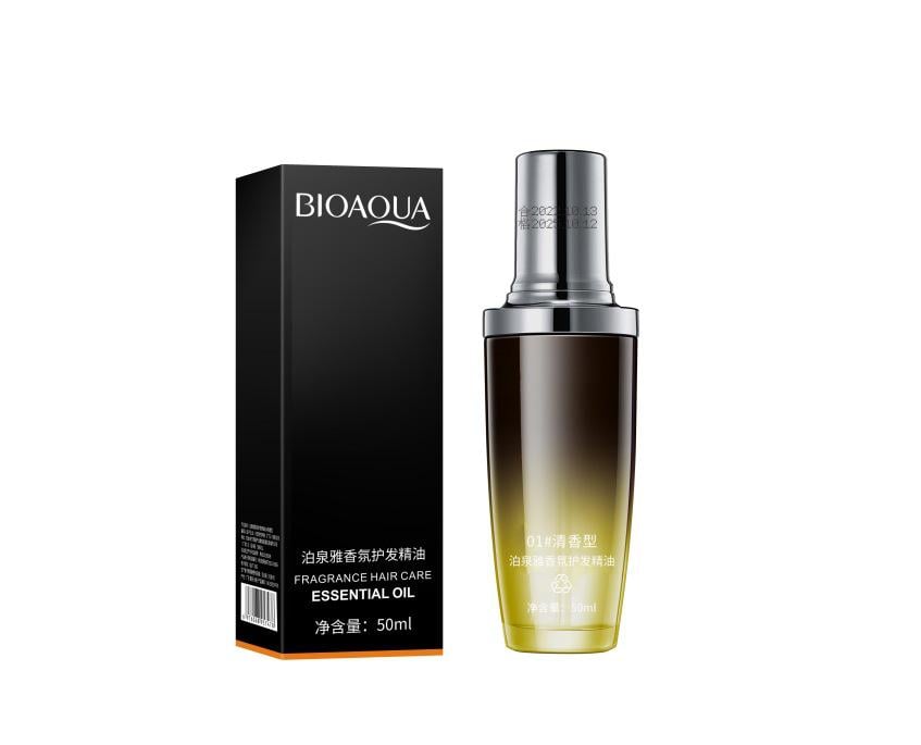 Масло для волос парфюмированное эфирное Bioaqua Perfume Hair Essential Oil Lemon Flower цитрус 50 мл (014040)