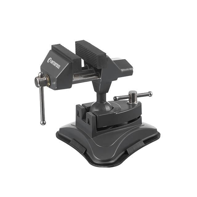 Лещата універсальні Intertool шарнірні 70 мм 360° вакуумне кріплення (HT-0096)