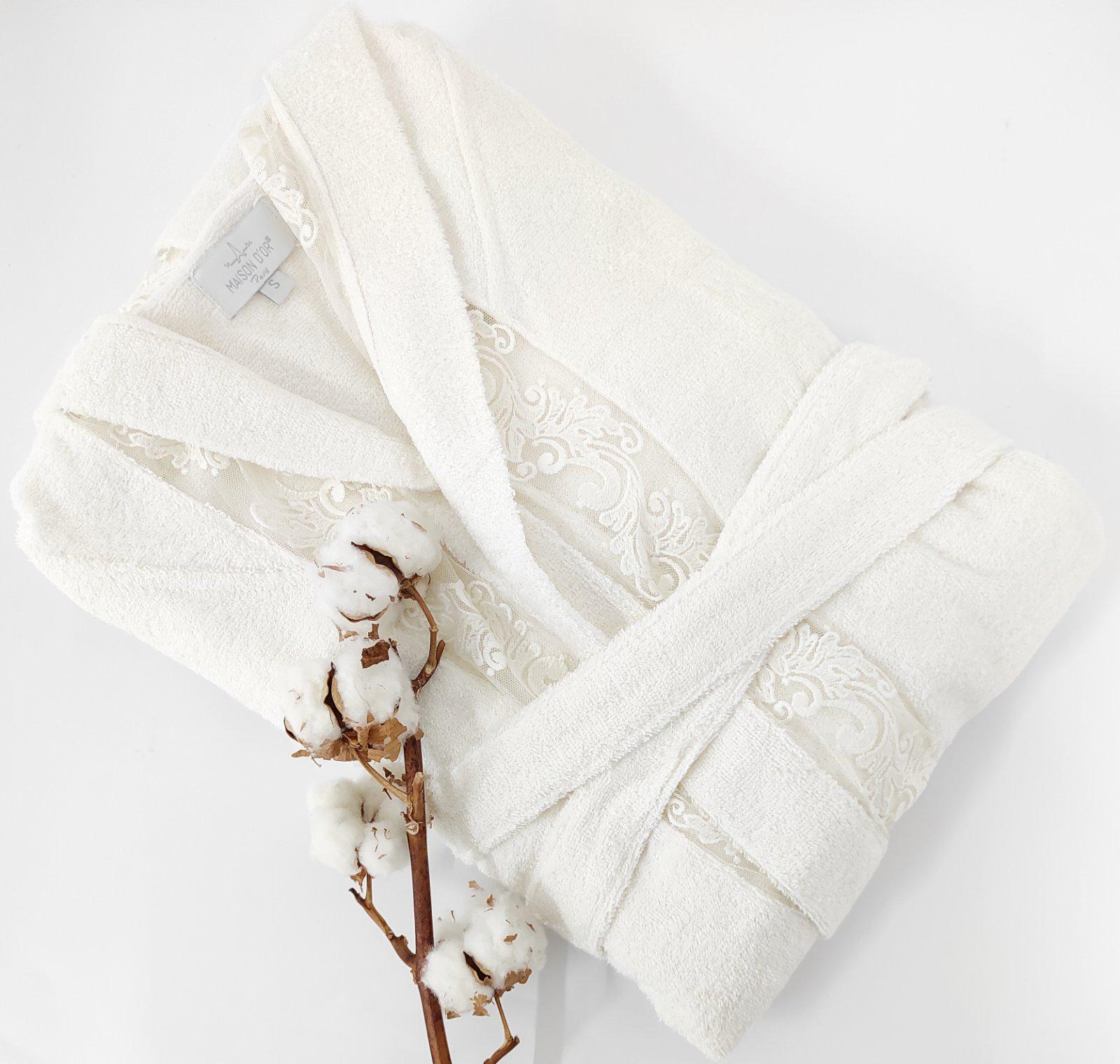 Халат женский Maison D'or Veronique L Ecru