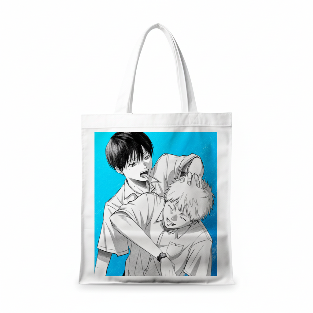 Сумка-шопер Hikaru ga Shinda Natsu из льна Белый (26794)