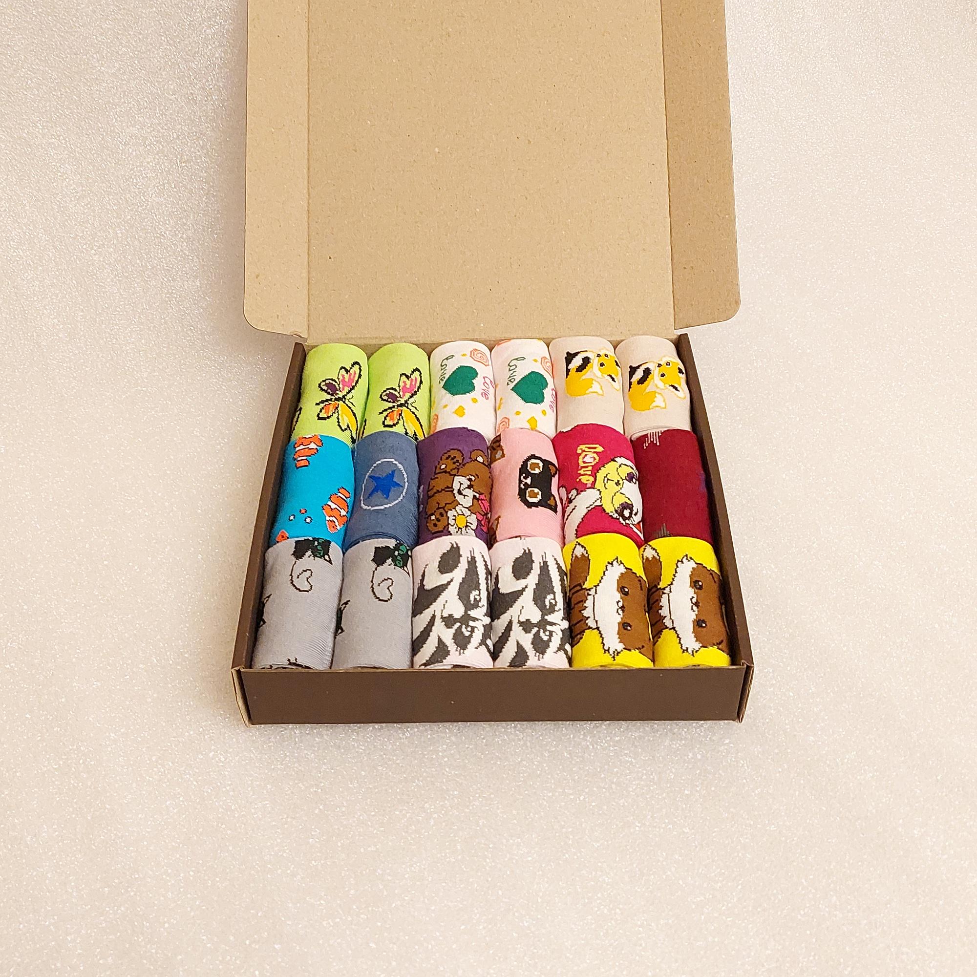 Набір шкарпетки дитячі осінні Житомир для дівчинки 7 років з малюнками 18 пар Різнокольорові (0577)