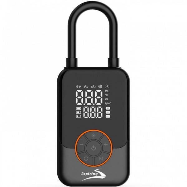 Насос-компрессор автомобильный портативны Aspiring Storm 5 70W Power Bank 4000 mAh LED Black (ST40PB)