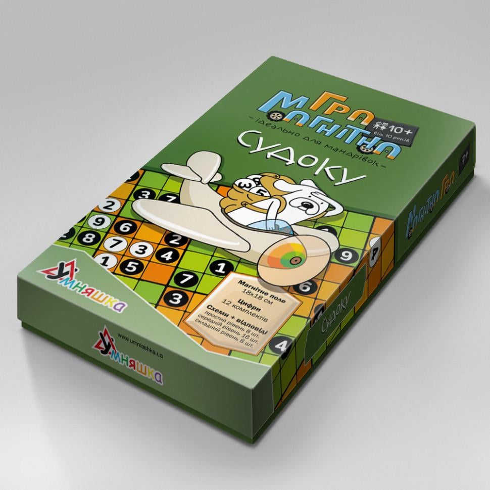 Гра магнітна дитяча Умняшка Судоку 1432 від 10 років (RLT12767) Гра магнітна дитяча Умняшка Судоку 1432 від 10 років (RLT12767)