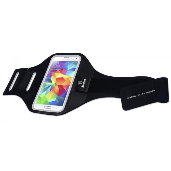 Спортивный чехол для пробежки Baseus Sports Armband, Black for iPhone (универсальный)