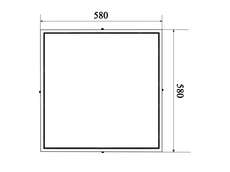 Світильник стельовий LED рамка арт панель 18W 2112Lm 6500K (4228) - фото 3