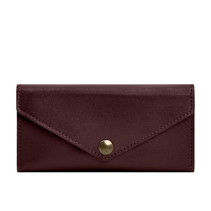 Клатч Кожаный на кнопке 5.0 Бордовый (A-028644) Клатч Кожаный на кнопке 5.0 Бордовый (A-028644)