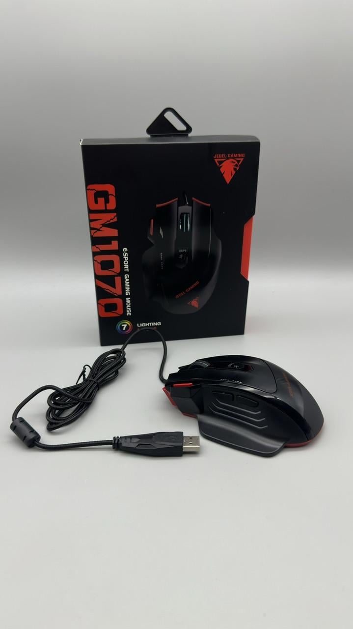 Компьютерная мышка игровая Jedel GM1070 с подсветкой Черный