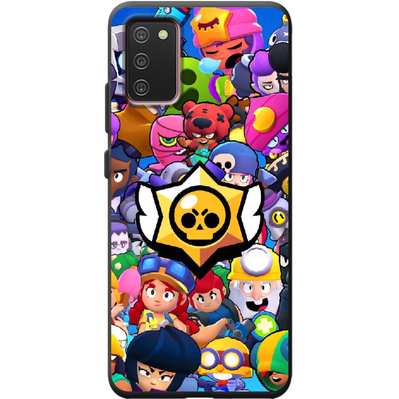 Чехол BoxFace Samsung A025 Galaxy A02S Brawl Stars Черный силикон (41511-up2389-42013)