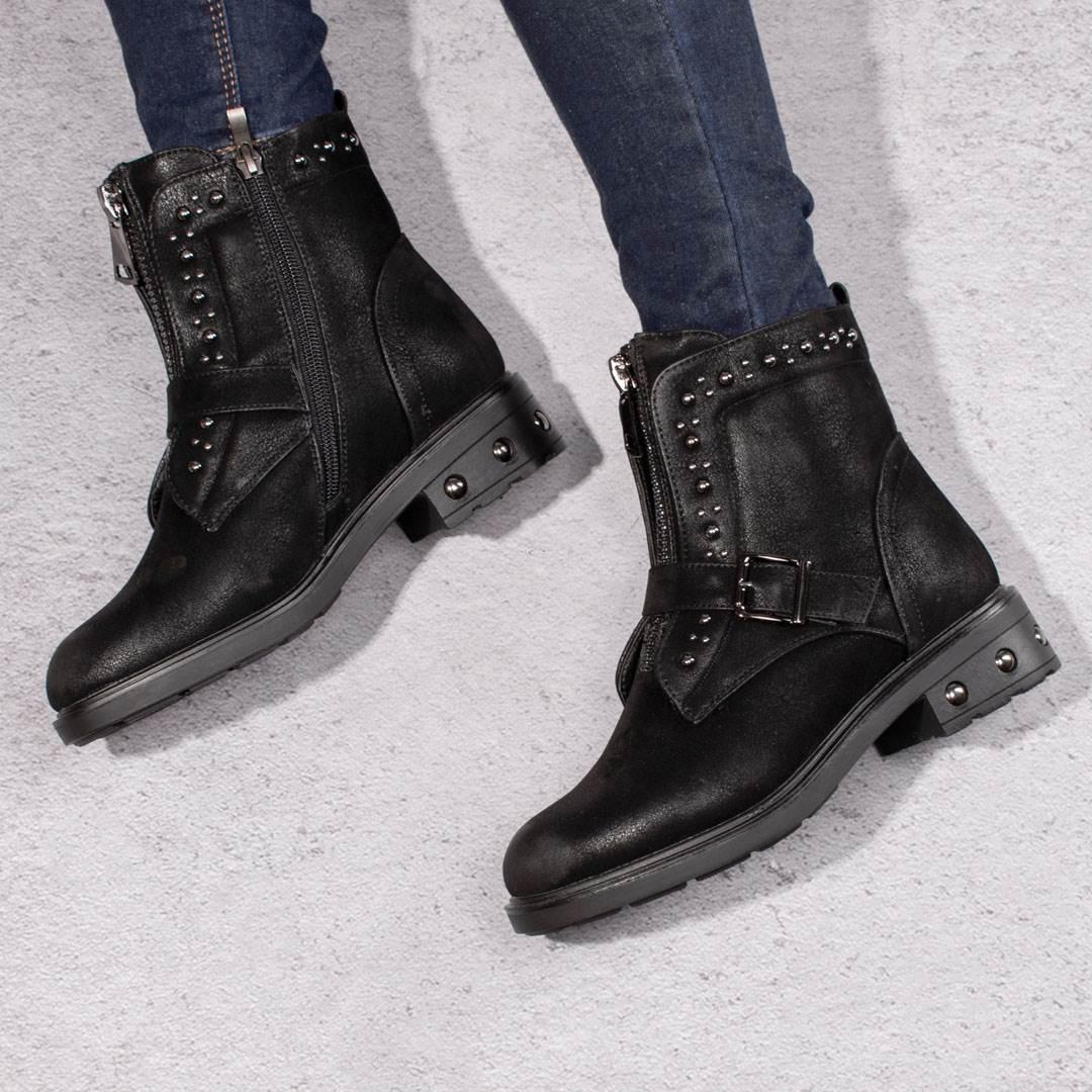 Ботинки женские декоративной пряжкой 326062 р. 36 23 см