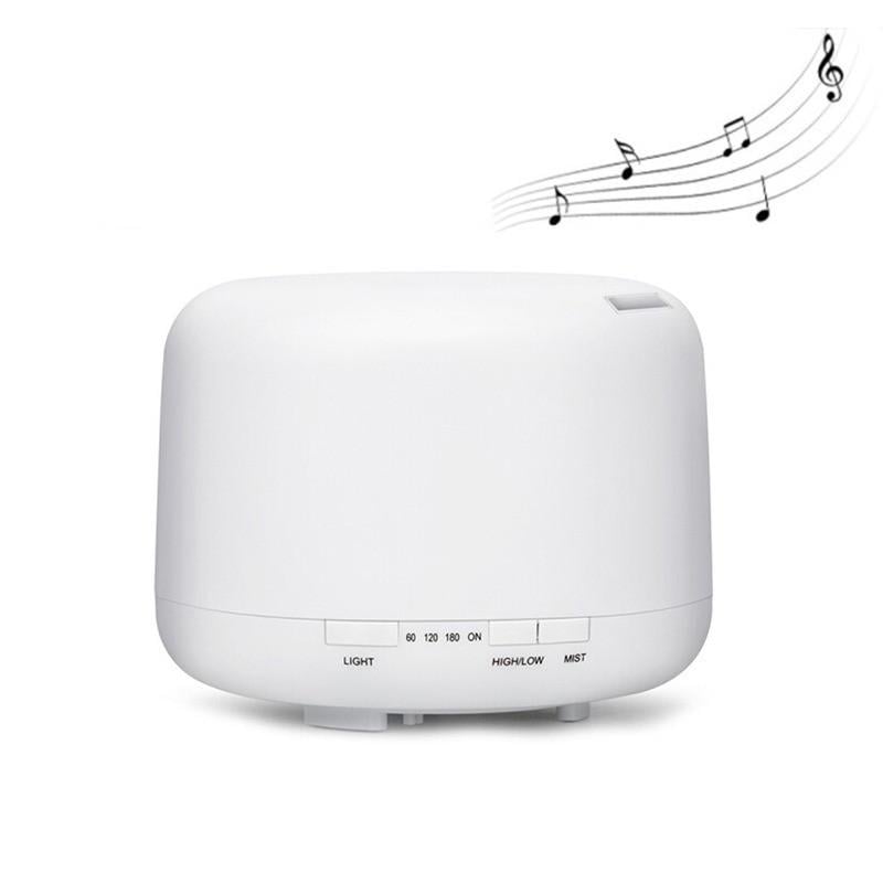 Зволожувач повітря ультразвуковий з RGB-підсвіткою функцією ароматерапії та блютуз-колонкою 7 кольорів - фото 3
