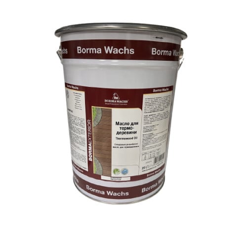 Масло термо Borma Wachs 4978.20 THERMOWOOD OIL 20 л (КИ017801)