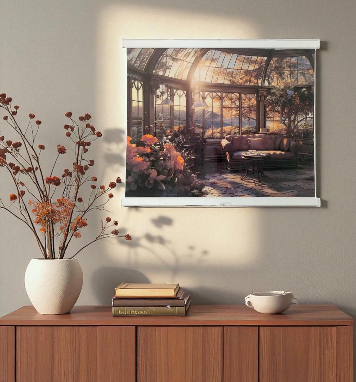 Обогреватель электрический дизайнерский настенный картина Оранжерея 240 Вт