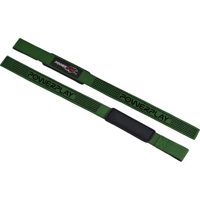 Лямки для тяги PowerPlay 7064 Lifting Gym Straps Green (21398891) - фото 3