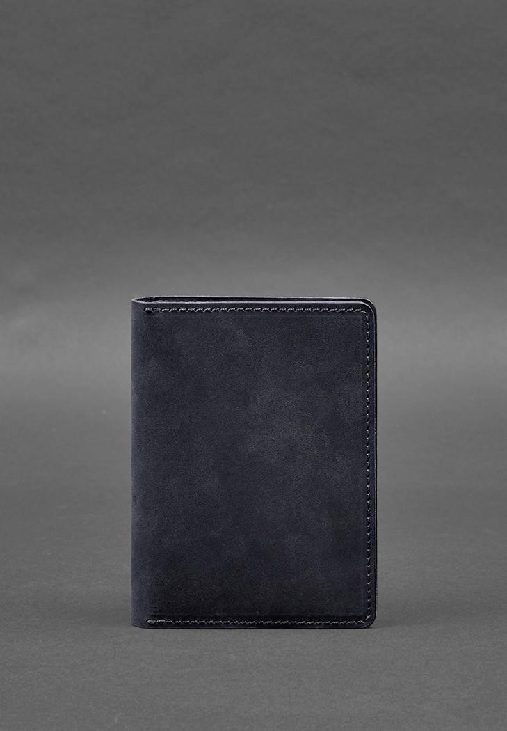 Обкладинка для документів шкіряна 6.1 Crazy Horse Синій (A-028141)