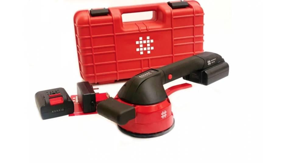 Вакуумна віброприсоска SHIJING для плитки 1 Li-ion + Кейс