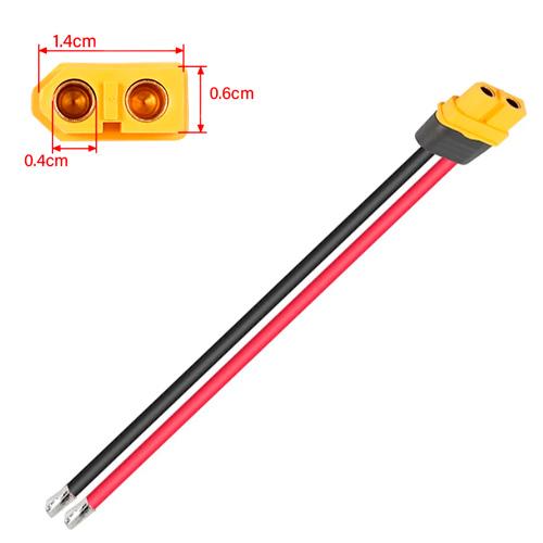 Кабель силовий Amass XT60 22 см 12AWG 60А мама (877418) - фото 2 Кабель силовий Amass XT60 22 см 12AWG 60А мама (877418) - фото 2