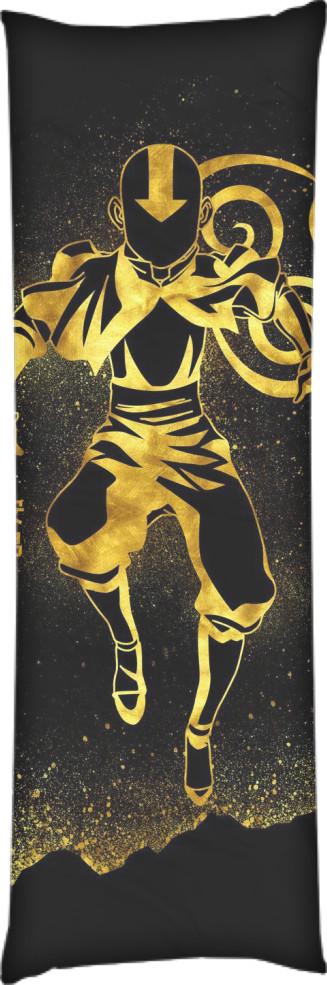 Подушка дакимакура Gold Aang 40x100 см (13545559)