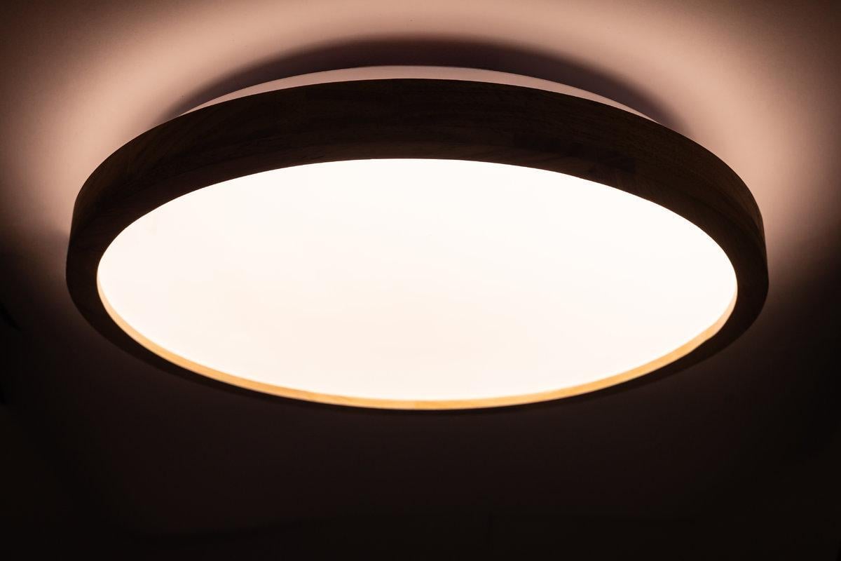 Потолочный светильник Vestum WOOD матовый 60W 3000К-6500К из ДК 375х60 мм Орех - фото 5 Потолочный светильник Vestum WOOD матовый 60W 3000К-6500К из ДК 375х60 мм Орех - фото 5