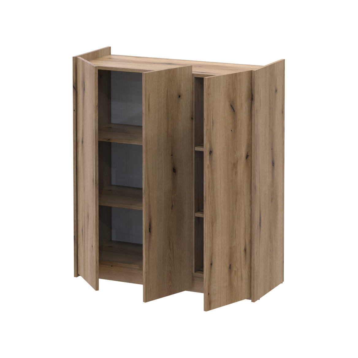 Тумба для взуття Doros Кассель 3 ДСП 97х40х110 см Дуб Евок (41516210) (41516210) - фото 2