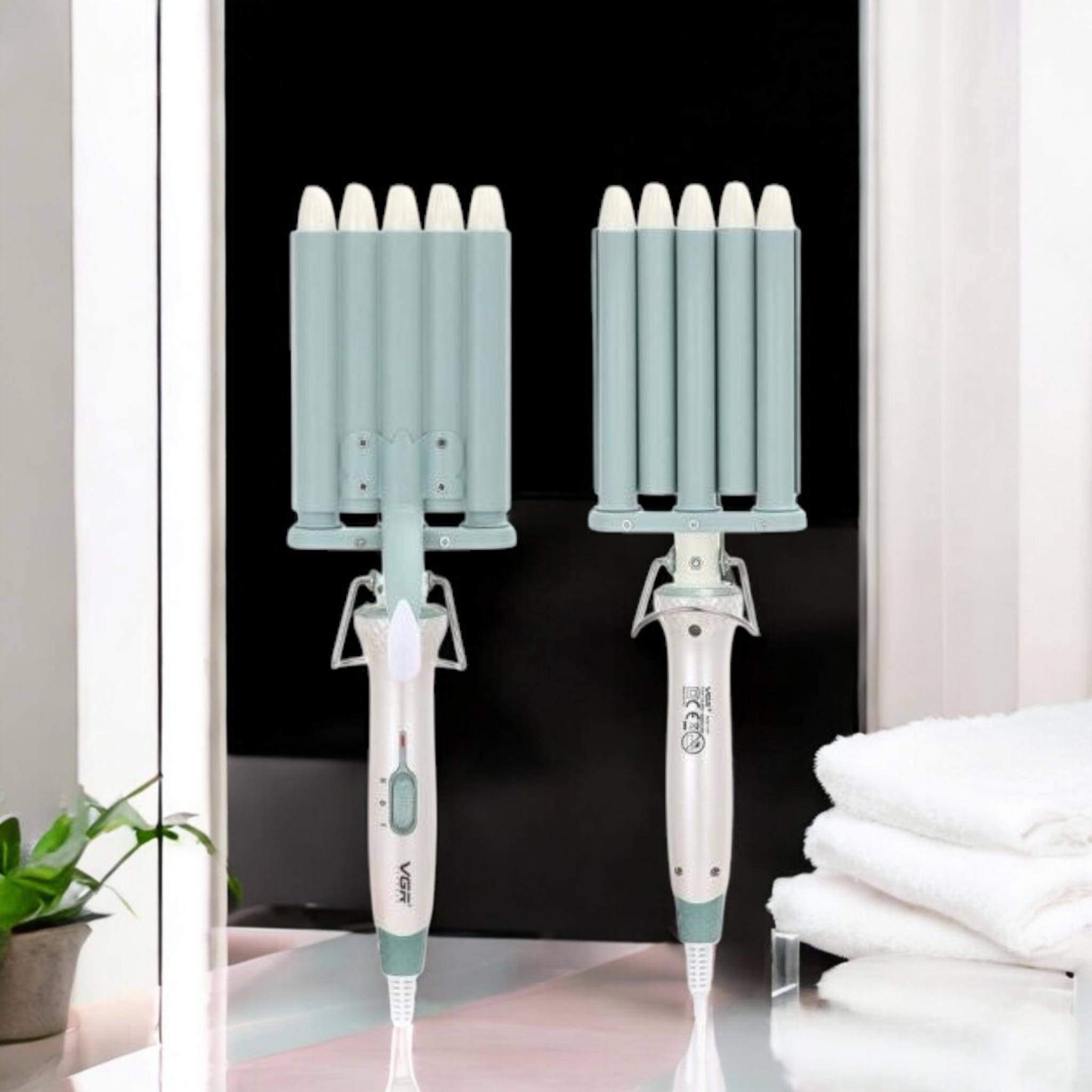 Плойка для волосся VGR V-597 5-хвильова з керамічним покриттям Blue (P_V597Blue) - фото 5 Плойка для волосся VGR V-597 5-хвильова з керамічним покриттям Blue (P_V597Blue) - фото 5