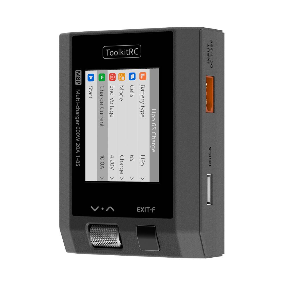 Устройство зарядное Toolkitrc M8P 600W 20 A для 7 видов аккумуляторов (67108)