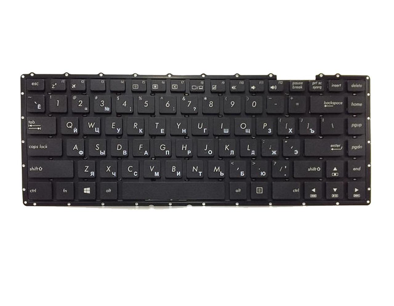 Клавиатура для ноутбука Asus A456 A456UJ матовая (0KNB0-4135RU00)