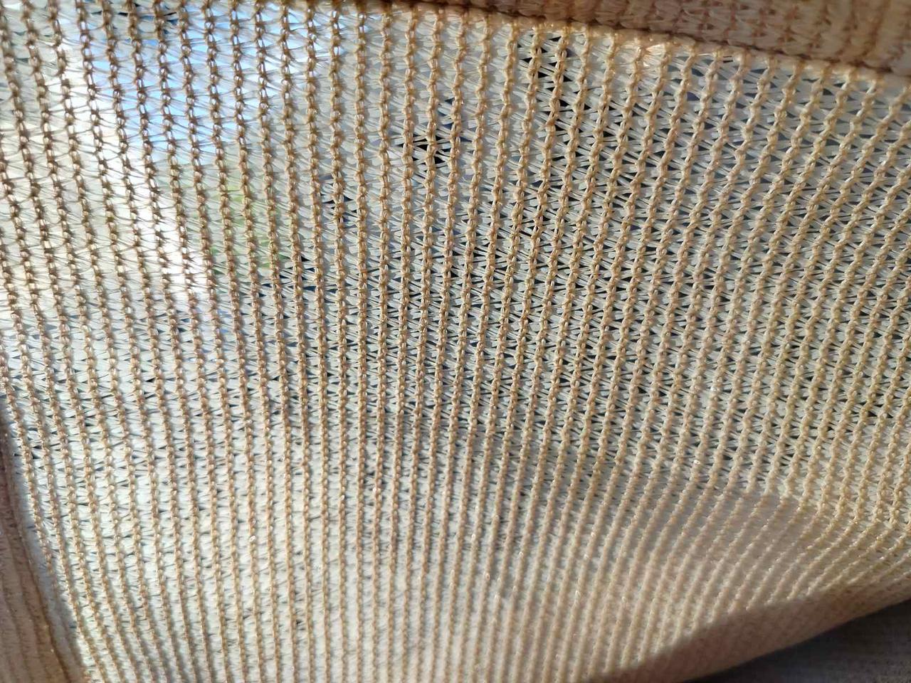 Сітка затіняюча Growtex з люверсами 85% 2х5 м Бежевий - фото 3