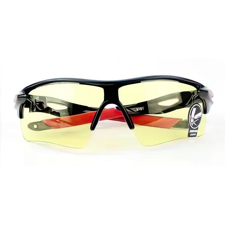 Окуляри спортивні велосипедні з жовтим склом Чорний (НР051520)