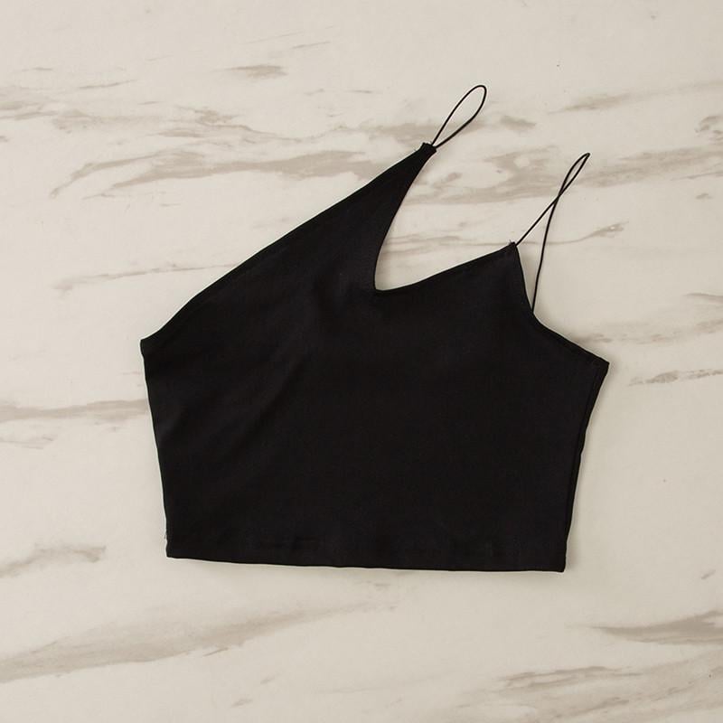 Топ короткий асимметричный Tidal Nest M Черный (23-79-1569-Ч-M)