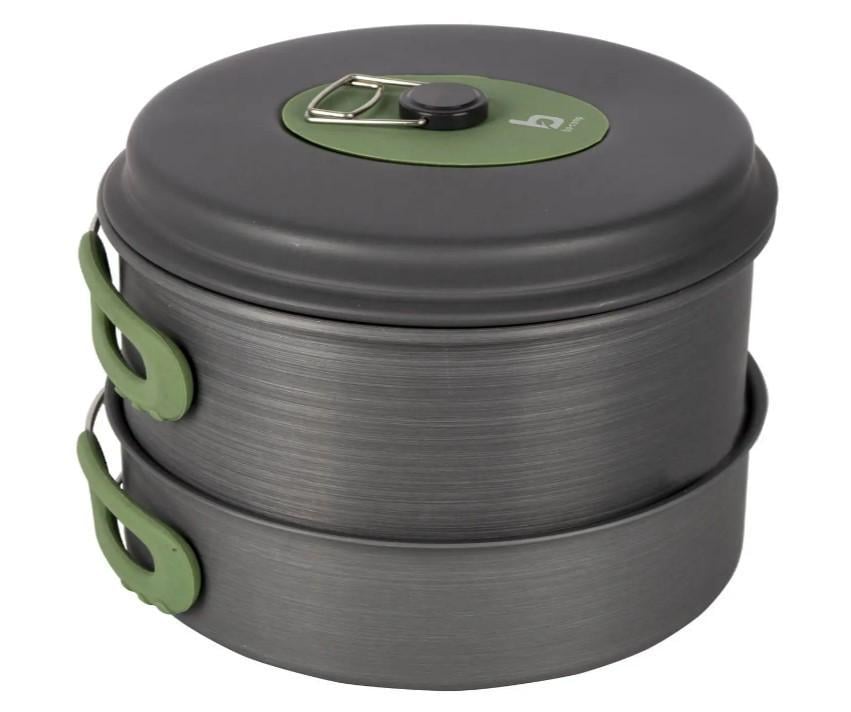 Набор посуды Bo-Camp Explorer 4 Pieces Hard Anodized Grey/Green (DAS301407) - фото 9