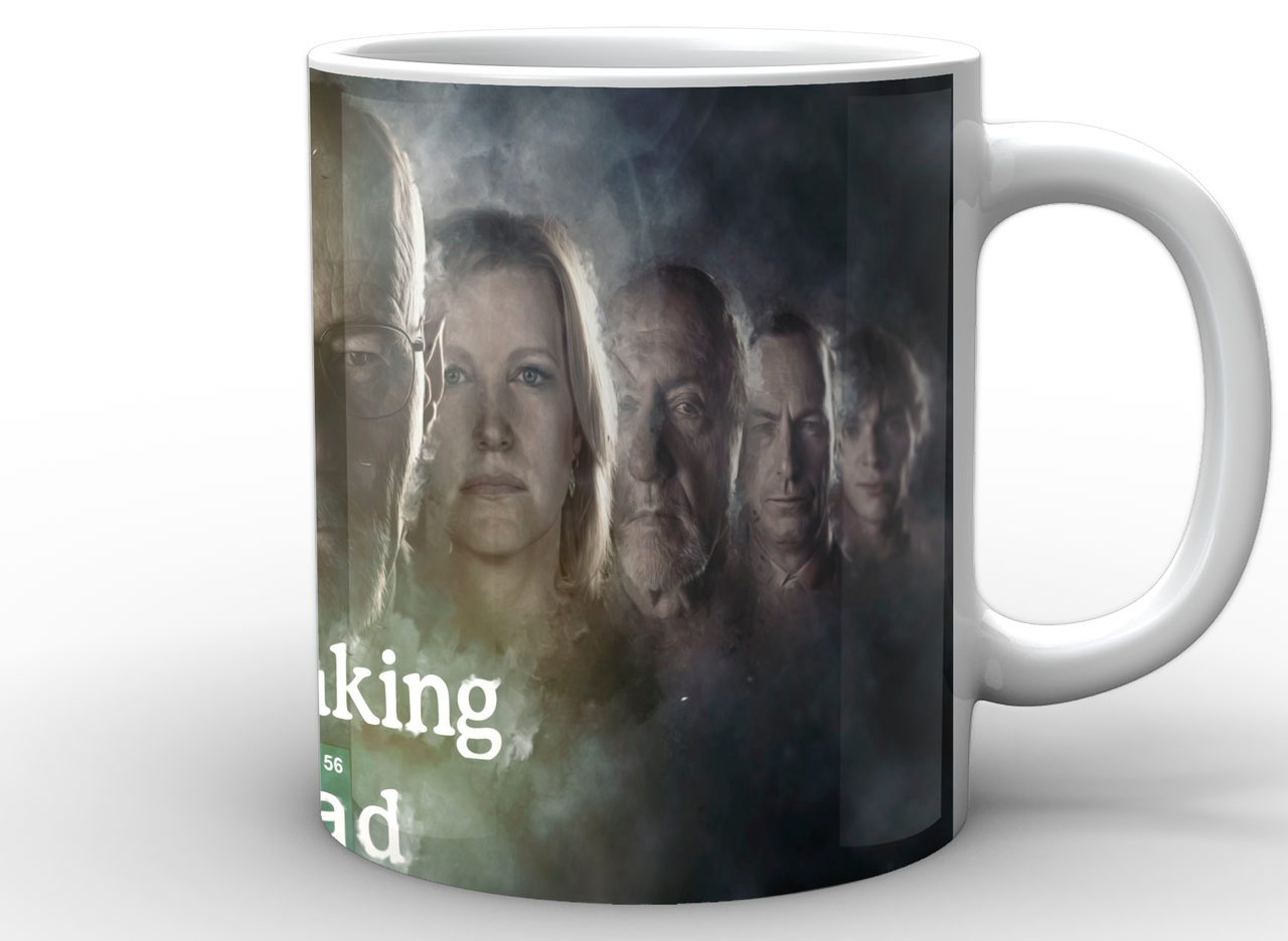 Чашка Geek Land белая Breaking Bad Во все тяжкие персонажи BB.02.030