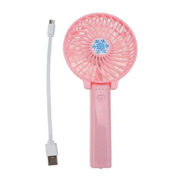 Вентилятор с ручкой Handy Mini Fan Розовый - фото 2