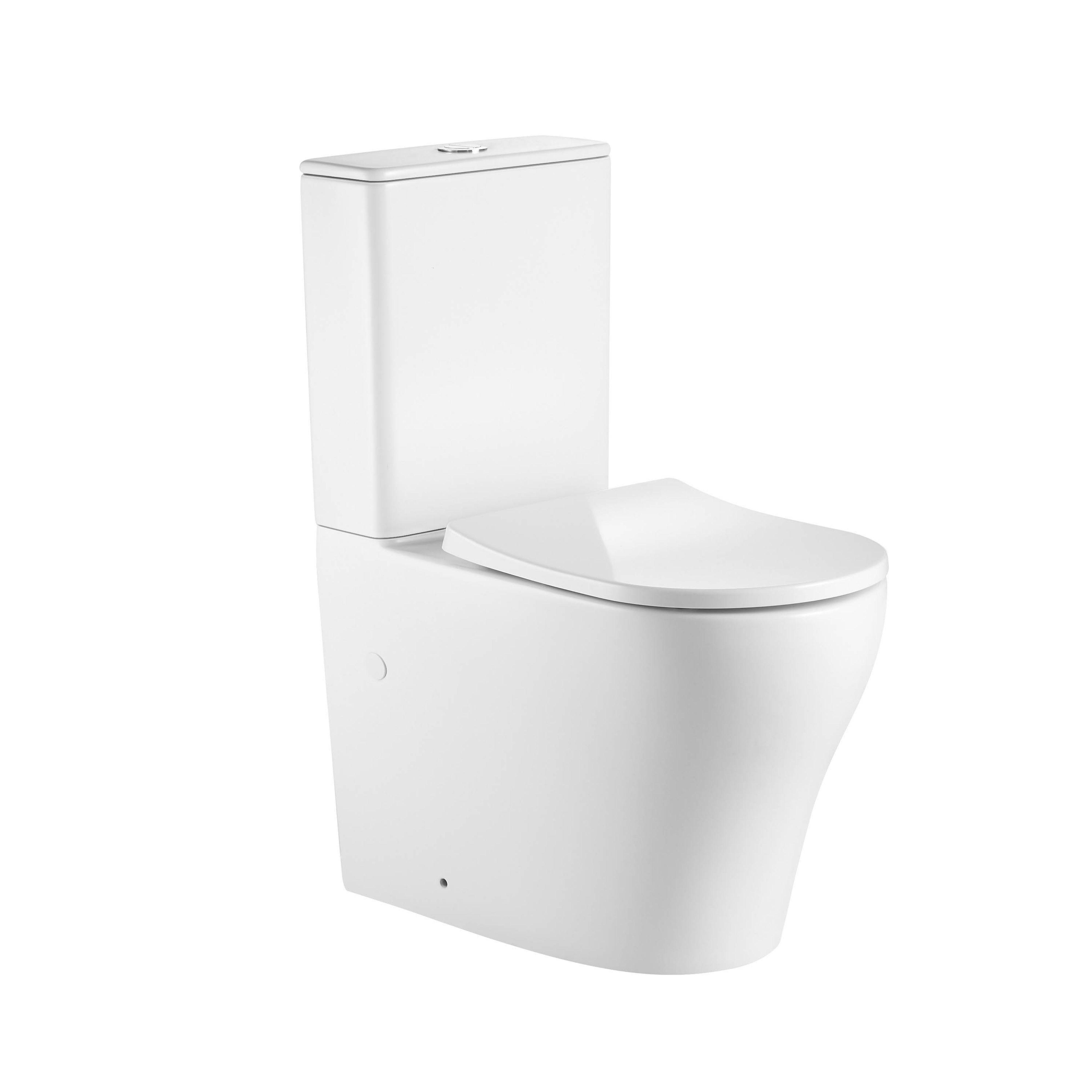 Унитаз напольный Qtap Virgo Ultra Quiet безободочный с сиденьем Soft-Close White (QT18226092AW (SD00052581)