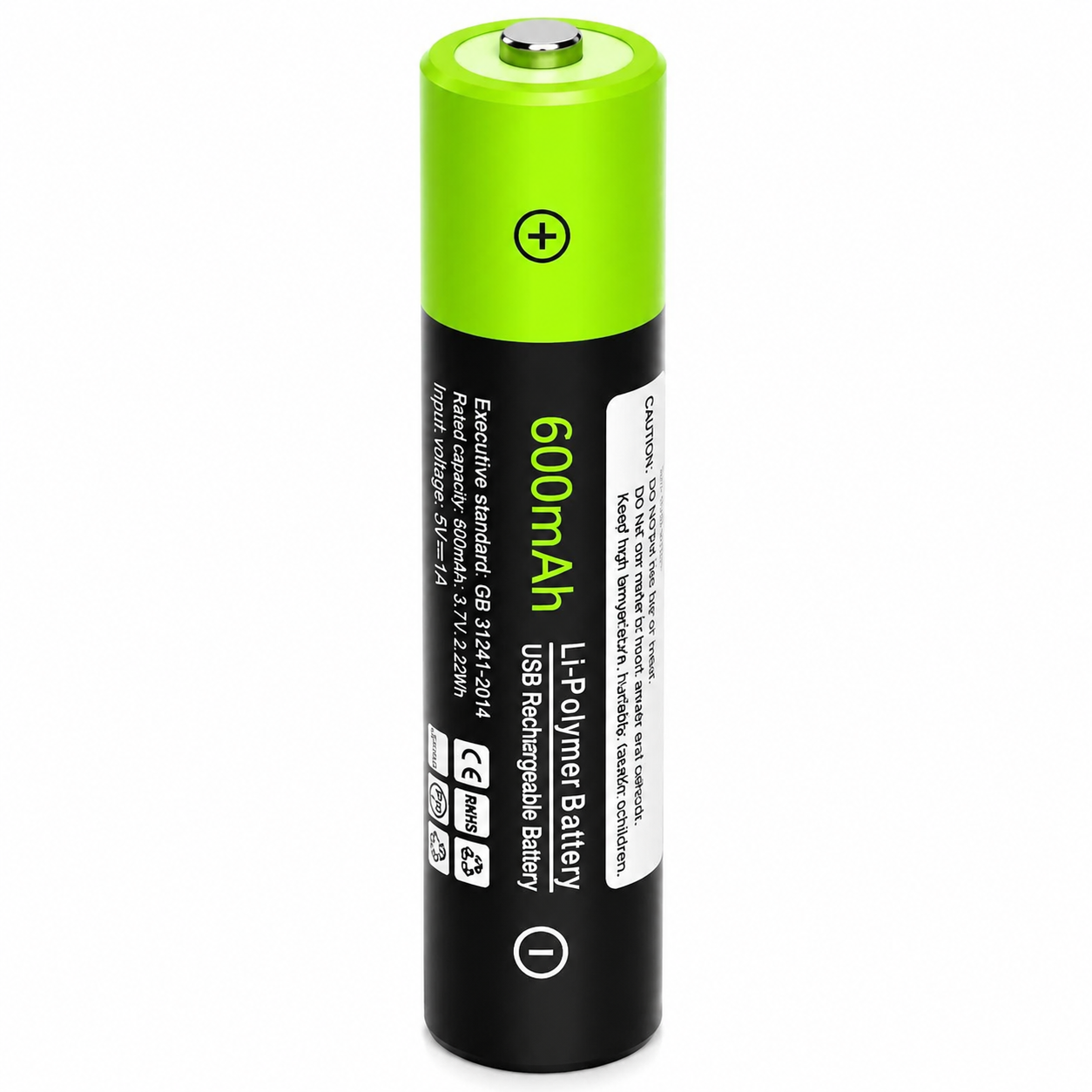 Комплект аккумуляторов LiPo AAA ZNTER Type-C 4 шт. 600 mAh (35223735)