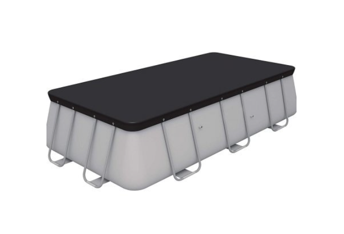 Тент-чохол для каркасного басейну 975x488 см Сірий (132-9-10757)