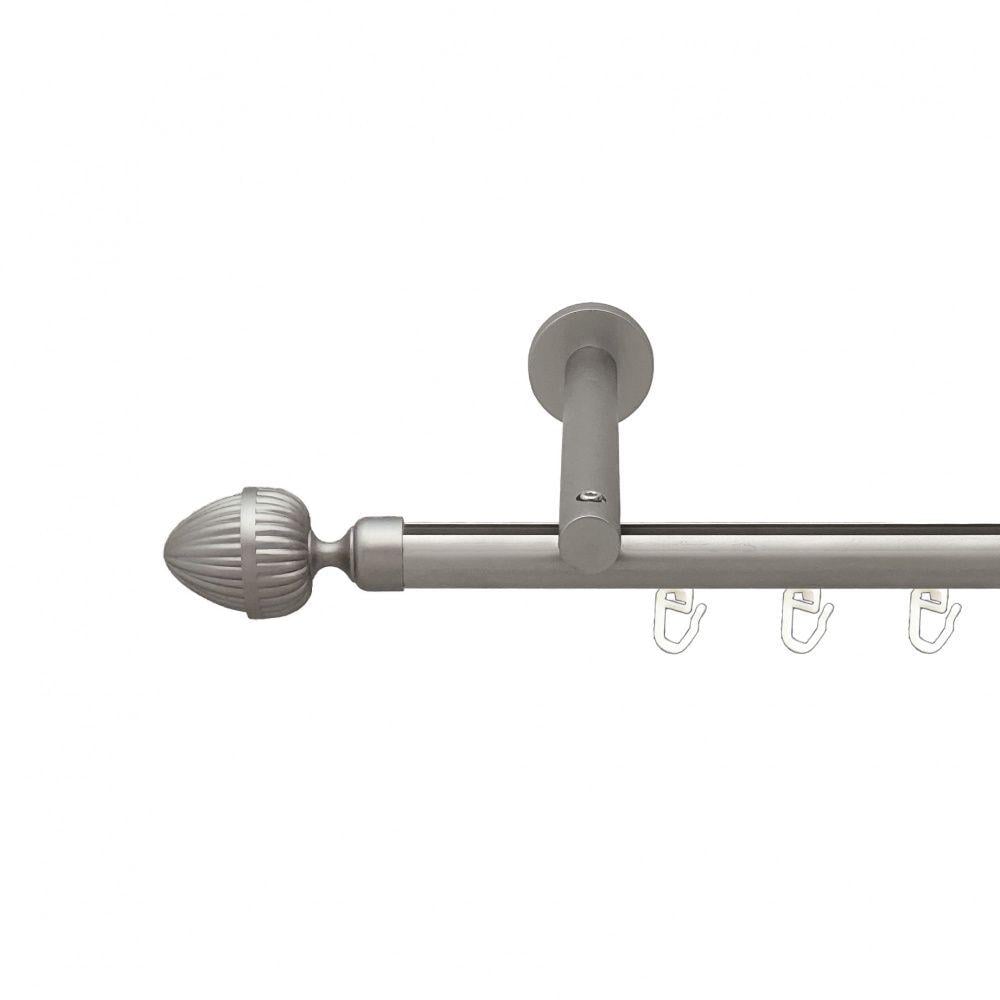 Карниз Orvit Одеон металевий однорядний циліндр на профіль 16 см профільна труба 19 мм 300 см Сатин (00-00015153)