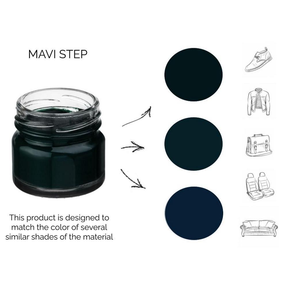 Фарба-бальзам для замші та нубуку MAVI STEP Multi Oil Balm 25 мл Темно-синій (E07/117/025) - фото 3