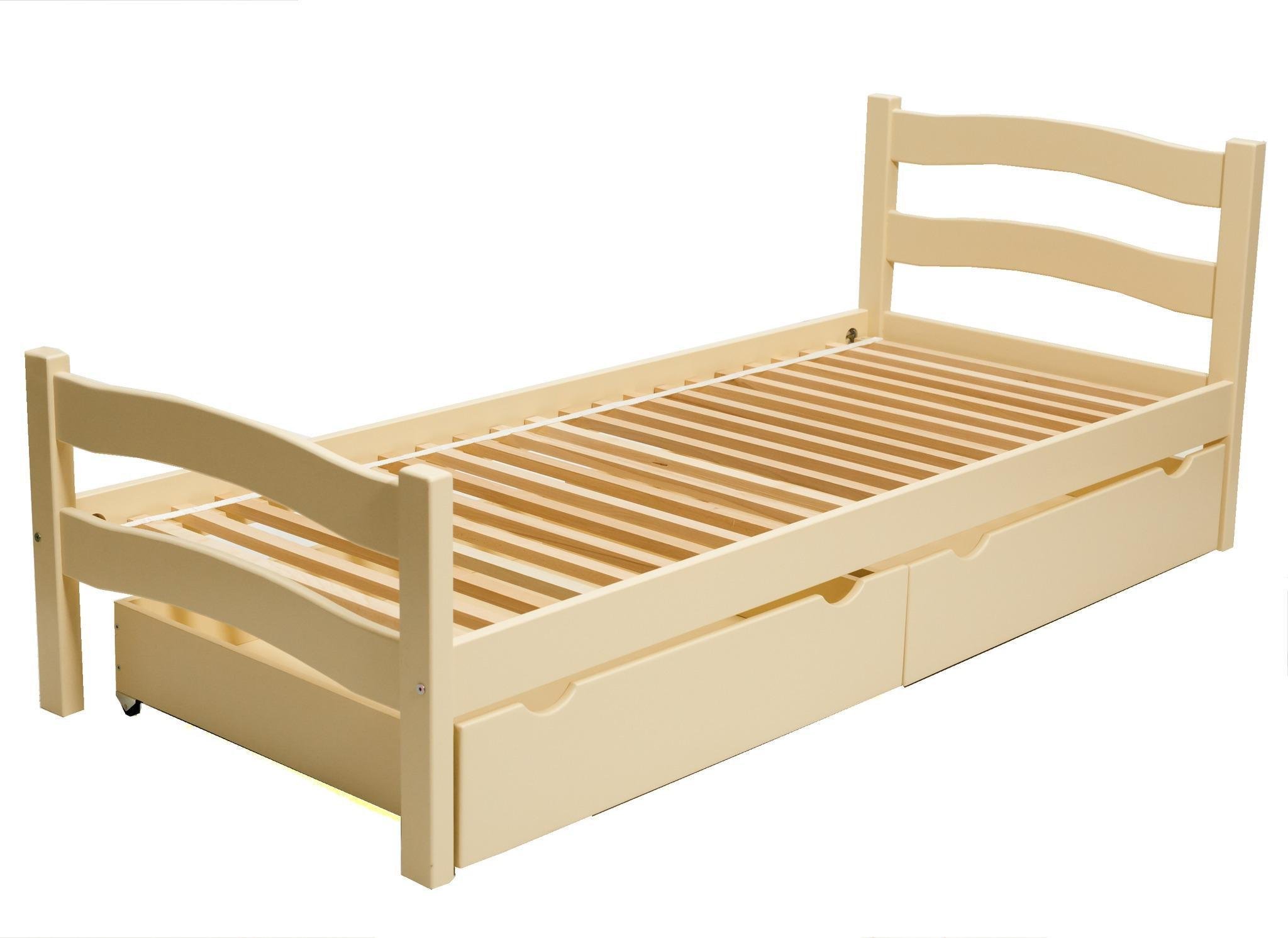 Кровать подростковая Goydalka Paris с ящиком 190x80 см Слоновая кость - фото 1 Кровать подростковая Goydalka Paris с ящиком 190x80 см Слоновая кость - фото 1