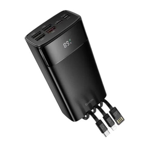 Мобильная батарея универсальная Hoco DB89B Element fully compatible with digital display and cable 30 000mAh 22,5W Черный