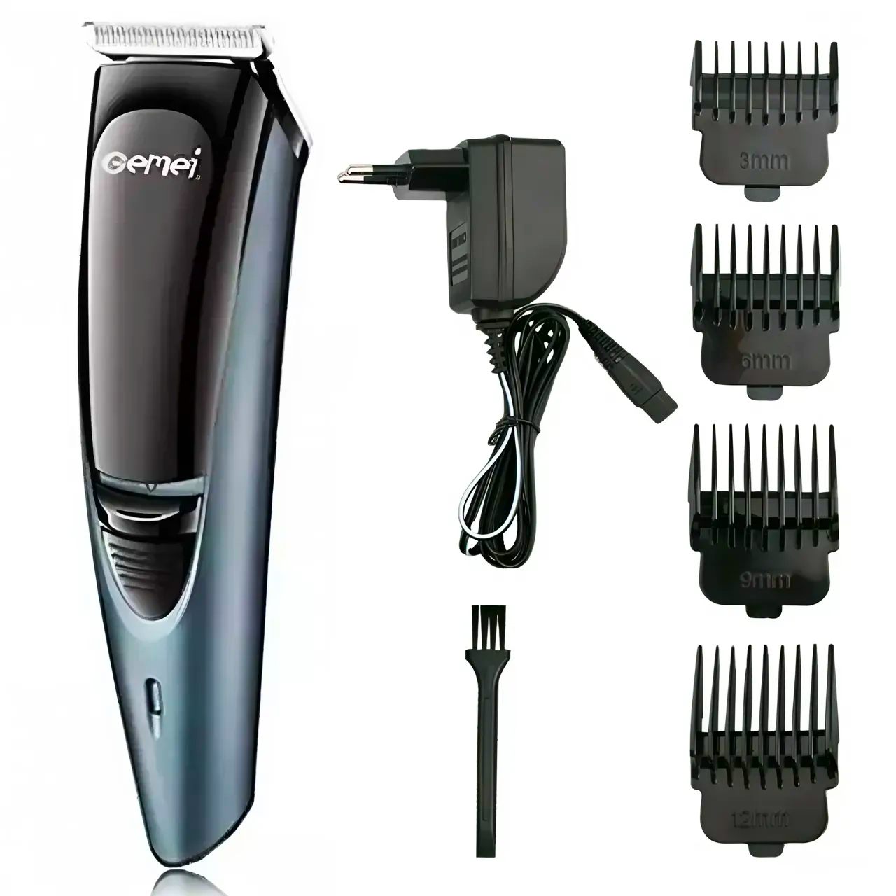 Машинка для стрижки волос аккумуляторная Gemei GM 6053 с насадками (25604285)