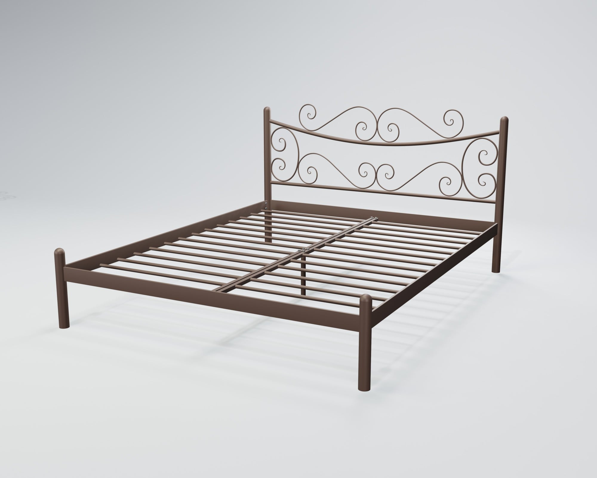 Кровать двуспальная BNB AzalyaDesign 140х190 см Орех темный (r2_ten_0066)