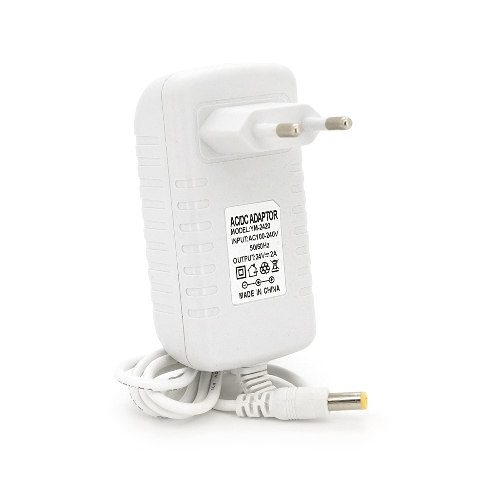 Адаптер живлення імпульсний Q50 для світлодіодних стрічок та відеоспостереження 24 В 2 А 48 Вт Білий (16789)